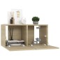 vidaXL Set di Mobili Porta TV 8 pz Rovere Sonoma in Legno Multistrato vidaXL Set di Mobili Porta TV 8 pz Rovere Sonoma in Legno Multistrato