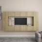 vidaXL Set di Mobili Porta TV 8 pz Rovere Sonoma in Legno Multistrato vidaXL Set di Mobili Porta TV 8 pz Rovere Sonoma in Legno Multistrato