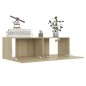 vidaXL Set Porta TV 8 pz Rovere Sonoma in Truciolato vidaXL Set Porta TV 8 pz Rovere Sonoma in Truciolato