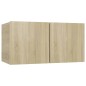 vidaXL Set Porta TV 6 pz Rovere Sonoma in Truciolato vidaXL Set Porta TV 6 pz Rovere Sonoma in Truciolato