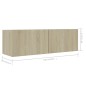 vidaXL Set di Mobili Porta TV 6 pz Rovere Sonoma in Legno Multistrato vidaXL Set di Mobili Porta TV 6 pz Rovere Sonoma in Legno Multistrato