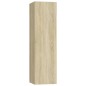 vidaXL Set di Mobili Porta TV 4 pz Rovere Sonoma in Legno Multistrato vidaXL Set di Mobili Porta TV 4 pz Rovere Sonoma in Legno Multistrato
