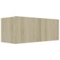 vidaXL Set Porta TV 4 pz Rovere Sonoma in Truciolato vidaXL Set Porta TV 4 pz Rovere Sonoma in Truciolato