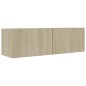 vidaXL Set di Mobili Porta TV 4 pz Rovere Sonoma in Legno Multistrato vidaXL Set di Mobili Porta TV 4 pz Rovere Sonoma in Legno Multistrato