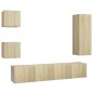 vidaXL Set di Mobili TV 5 pz Rovere Sonoma in Legno Multistrato vidaXL Set di Mobili TV 5 pz Rovere Sonoma in Legno Multistrato