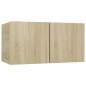 vidaXL Set Porta TV 7 pz Rovere Sonoma in Truciolato vidaXL Set Porta TV 7 pz Rovere Sonoma in Truciolato