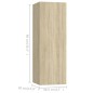 vidaXL Set Porta TV 8 pz Rovere Sonoma in Truciolato vidaXL Set Porta TV 8 pz Rovere Sonoma in Truciolato
