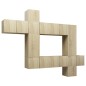 vidaXL Set Porta TV 10 pz Rovere Sonoma in Truciolato vidaXL Set Porta TV 10 pz Rovere Sonoma in Truciolato