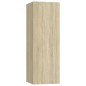 vidaXL Set Porta TV 10 pz Rovere Sonoma in Truciolato vidaXL Set Porta TV 10 pz Rovere Sonoma in Truciolato