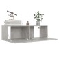 vidaXL Mobili TV 4 pz Grigio Cemento 100x30x30 cm in Legno Multistrato vidaXL Mobili TV 4 pz Grigio Cemento 100x30x30 cm in Legno Multistrato