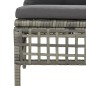 vidaXL Set Divani da Giardino 6 pz con Cuscini in Polyrattan Grigio vidaXL Set Divani da Giardino 6 pz con Cuscini in Polyrattan Grigio