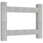 vidaXL Set Porta TV 8 pz Grigio Cemento in Truciolato vidaXL Set Porta TV 8 pz Grigio Cemento in Truciolato