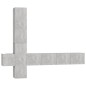 vidaXL Set di Mobili Porta TV 5 pz Grigio Cemento in Legno Multistrato vidaXL Set di Mobili Porta TV 5 pz Grigio Cemento in Legno Multistrato