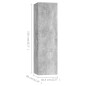 vidaXL Set Porta TV 3 pz Grigio Cemento in Truciolato vidaXL Set Porta TV 3 pz Grigio Cemento in Truciolato