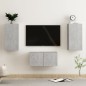 vidaXL Set Mobili TV 3 pz Grigio Cemento in Truciolato vidaXL Set Mobili TV 3 pz Grigio Cemento in Truciolato