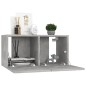 vidaXL Set Mobili TV 3 pz Grigio Cemento in Truciolato vidaXL Set Mobili TV 3 pz Grigio Cemento in Truciolato