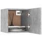vidaXL Set di Mobili Porta TV 6 pz Grigio Cemento in Legno Multistrato vidaXL Set di Mobili Porta TV 6 pz Grigio Cemento in Legno Multistrato