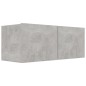 vidaXL Set Porta TV 4 pz Grigio Cemento in Truciolato vidaXL Set Porta TV 4 pz Grigio Cemento in Truciolato