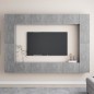 vidaXL Set Mobile Porta TV 8 pz Grigio Cemento in Truciolato vidaXL Set Mobile Porta TV 8 pz Grigio Cemento in Truciolato