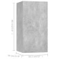 vidaXL Set Porta TV 7 pz Grigio Cemento in Truciolato vidaXL Set Porta TV 7 pz Grigio Cemento in Truciolato