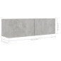 vidaXL Set Mobili TV 6 pz Grigio Cemento in Truciolato vidaXL Set Mobili TV 6 pz Grigio Cemento in Truciolato