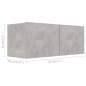 vidaXL Set Porta TV 2 pz Grigio Cemento in Truciolato vidaXL Set Porta TV 2 pz Grigio Cemento in Truciolato