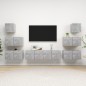 vidaXL Set Porta TV 8 pz Grigio Cemento in Truciolato vidaXL Set Porta TV 8 pz Grigio Cemento in Truciolato