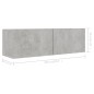 vidaXL Set Porta TV 9 pz Grigio Cemento in Truciolato vidaXL Set Porta TV 9 pz Grigio Cemento in Truciolato