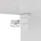 vidaXL Mobili TV 4 pz Bianco Lucido 100x30x30 cm in Legno Multistrato