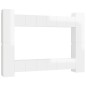 vidaXL Set Mobile TV 10 pz Bianco Lucido in Truciolato vidaXL Set Mobile TV 10 pz Bianco Lucido in Truciolato