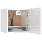 vidaXL Set Mobile TV 7 pz Bianco Lucido in Truciolato vidaXL Set Mobile TV 7 pz Bianco Lucido in Truciolato