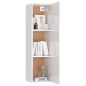vidaXL Set Mobile TV 4 pz Bianco Lucido in Truciolato vidaXL Set Mobile TV 4 pz Bianco Lucido in Truciolato