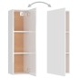 vidaXL Set Mobile TV 4 pz Bianco Lucido in Truciolato vidaXL Set Mobile TV 4 pz Bianco Lucido in Truciolato