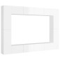 vidaXL Set Mobile TV 8 pz Bianco Lucido in Truciolato vidaXL Set Mobile TV 8 pz Bianco Lucido in Truciolato