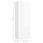 vidaXL Set Mobile TV 4 pz Bianco Lucido in Truciolato vidaXL Set Mobile TV 4 pz Bianco Lucido in Truciolato