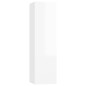vidaXL Set Mobili TV 8 pz Bianco Lucido in Truciolato vidaXL Set Mobili TV 8 pz Bianco Lucido in Truciolato