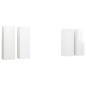 vidaXL Mobili TV Bianco Lucido 4 pz 30,5x30x90 cm in Truciolato vidaXL Mobili TV Bianco Lucido 4 pz 30,5x30x90 cm in Truciolato