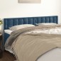 Testiera 2 pz Blu Scuro 80x5x78/88 cm in Velluto Testiera 2 pz Blu Scuro 80x5x78/88 cm in Velluto