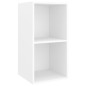 vidaXL Set Mobile TV 3 pz Bianco in Truciolato vidaXL Set Mobile TV 3 pz Bianco in Truciolato