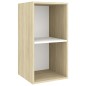 vidaXL Set Mobili TV 3 pz Bianco e Rovere Sonoma in Legno Multistrato vidaXL Set Mobili TV 3 pz Bianco e Rovere Sonoma in Legno Multistrato