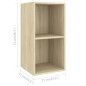 vidaXL Set Porta TV 3 pz Rovere Sonoma in Truciolato