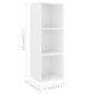 vidaXL Set Mobile TV 3 pz Bianco Lucido in Truciolato vidaXL Set Mobile TV 3 pz Bianco Lucido in Truciolato