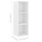 vidaXL Set Mobile TV 3 pz Bianco in Truciolato vidaXL Set Mobile TV 3 pz Bianco in Truciolato