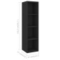 vidaXL Set Mobile TV 3 pz Nero in Truciolato vidaXL Set Mobile TV 3 pz Nero in Truciolato