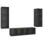 vidaXL Set Porta TV 3 pz Grigio in Truciolato vidaXL Set Porta TV 3 pz Grigio in Truciolato