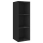 vidaXL Set Mobile TV 3 pz Nero Lucido in Truciolato vidaXL Set Mobile TV 3 pz Nero Lucido in Truciolato