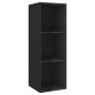 vidaXL Set Mobile TV 3 pz Nero Lucido in Truciolato vidaXL Set Mobile TV 3 pz Nero Lucido in Truciolato