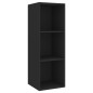 vidaXL Set Mobile TV 2 pz Nero in Truciolato vidaXL Set Mobile TV 2 pz Nero in Truciolato