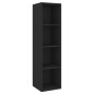 vidaXL Set Mobile TV 2 pz Nero in Truciolato vidaXL Set Mobile TV 2 pz Nero in Truciolato