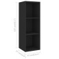 vidaXL Set Mobile TV 2 pz Nero in Truciolato vidaXL Set Mobile TV 2 pz Nero in Truciolato